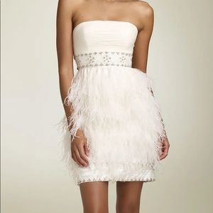 Sue Wong Nocturne Ostrich Feather Dress